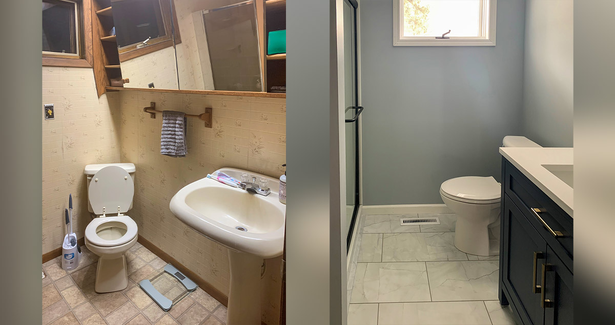 Does Menards Do Bathroom Remodeling Inspired Master Bath Remodel - Project by Elaina at Menards®