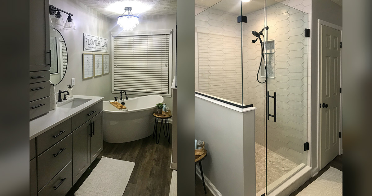 Master Bath Layout Remodel Project by Elise at Menards®