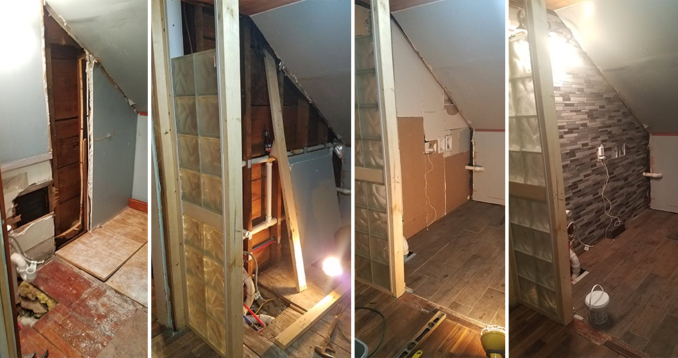 Mosaic Tile Bathroom Accent Wall Project by Josh at Menards®