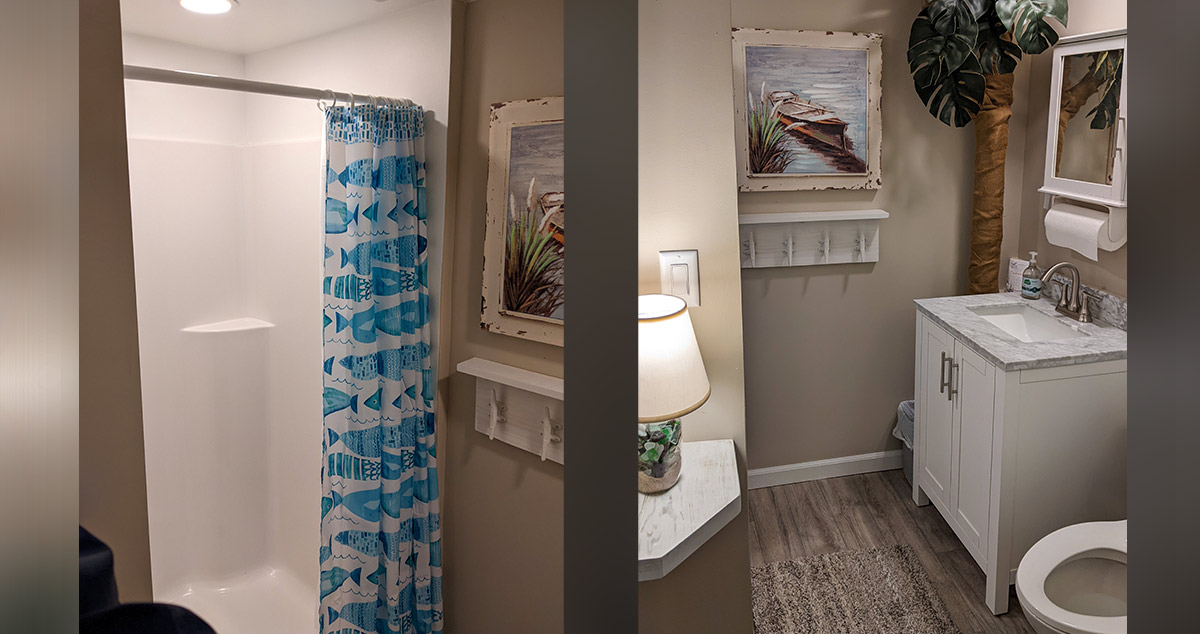 New Bath with Coastal Decor Project by Steve at Menards®