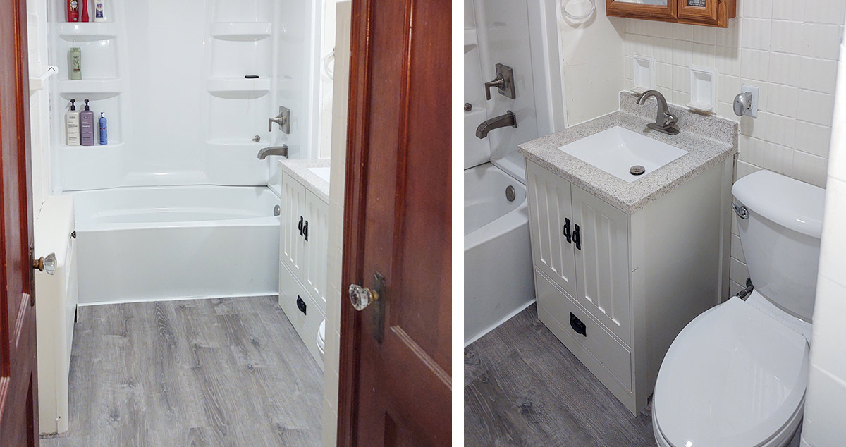 Bathroom Remodel with Laundry Chute - Project by Jennifer at Menards®