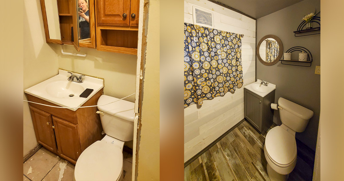 Rustic Bathroom Overhaul Project by Madelyne at Menards®