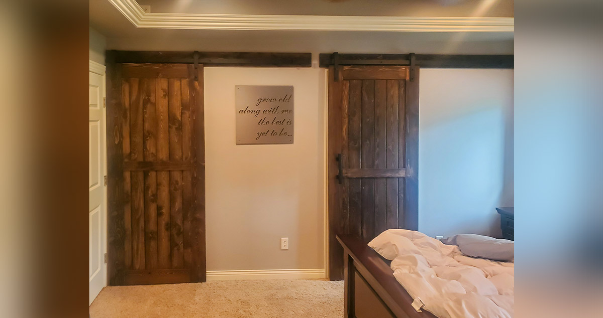 Bedroom Barn Doors Project by Michael at Menards®