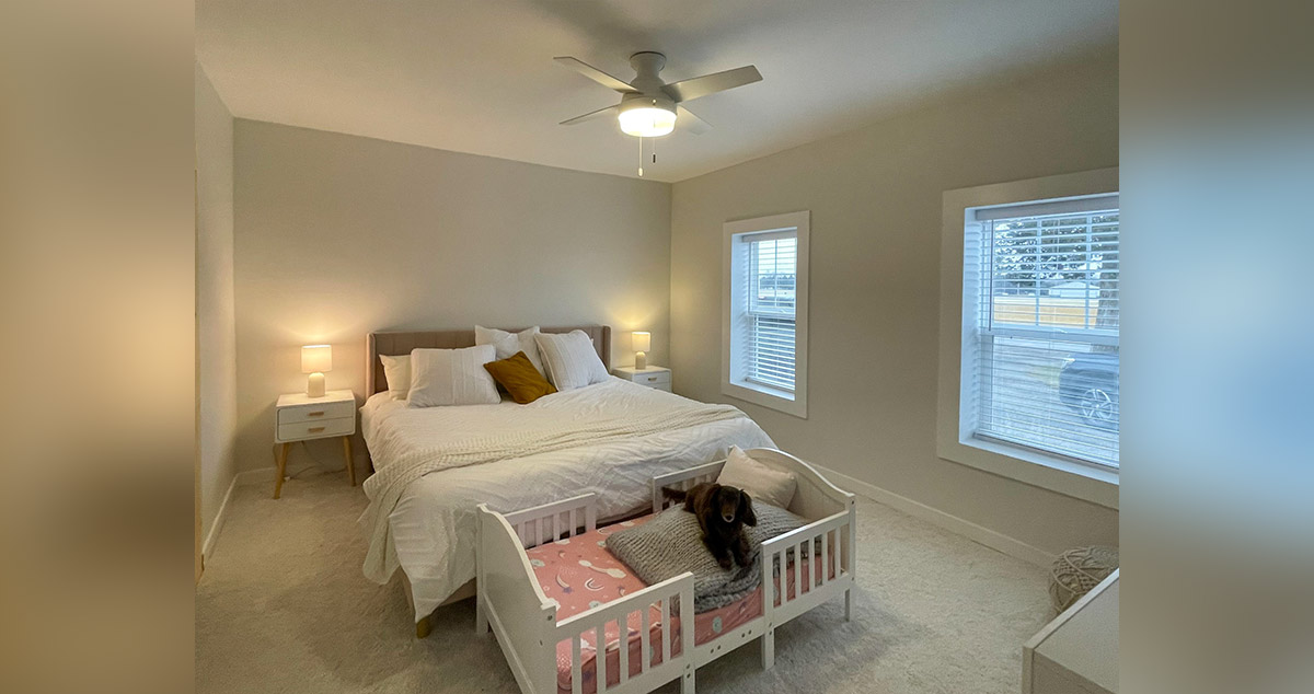 Farmhouse Master Bedroom Project by Leah at Menards®