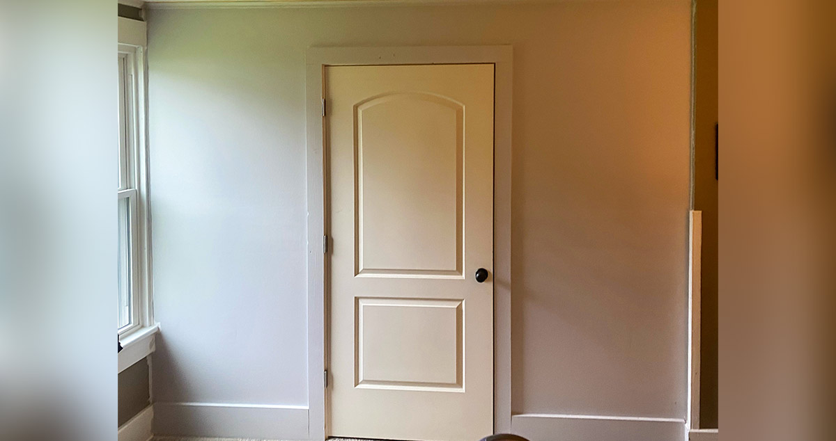 New Bedroom Wall & Door - Project by Danielle at Menards®