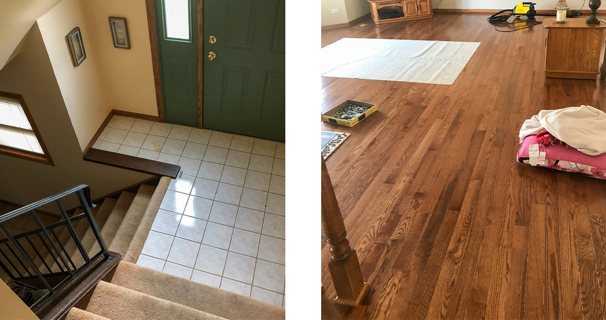 Living Room Flooring Project by Christine at Menards®