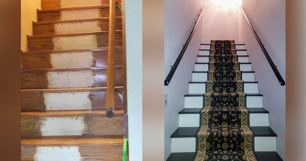 Modern Stairs Update Project by John at Menards®