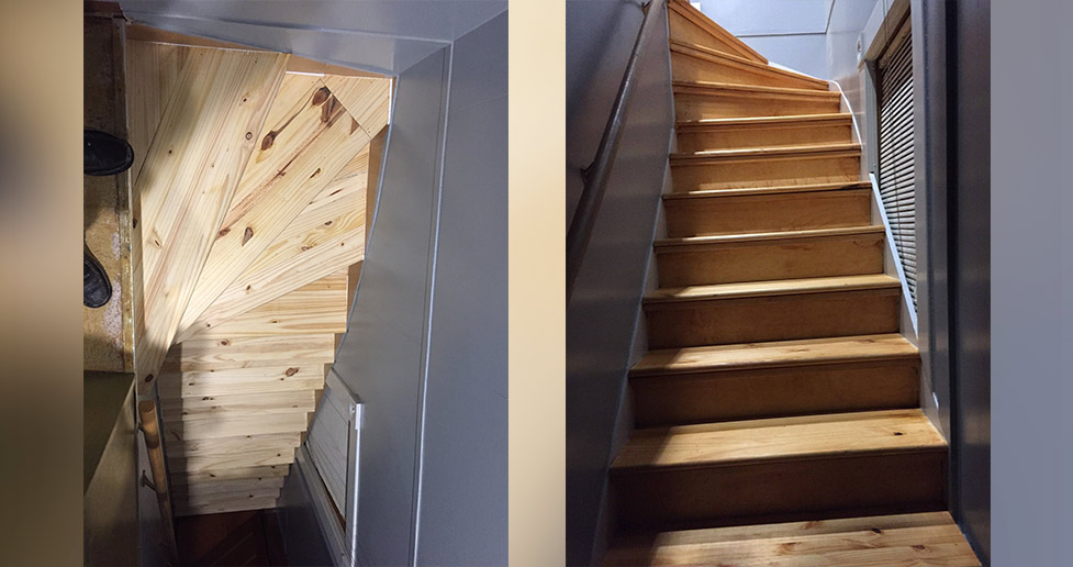 New Pine Stair Treads Project by Cory at Menards®