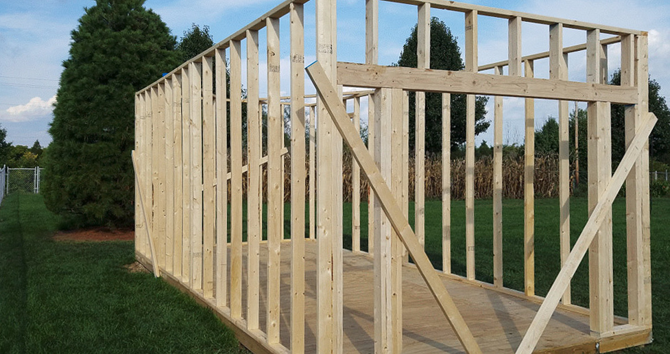 10 x 20 storage shed project by ronald at menards 