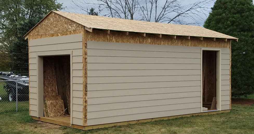 10 x 20 storage shed project by ronald at menards 