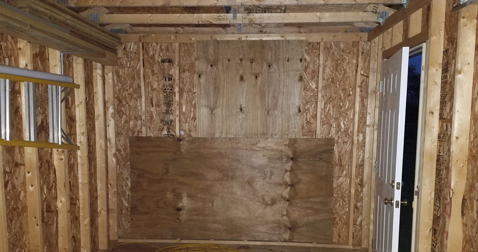 10 x 20 storage shed project by ronald at menards 