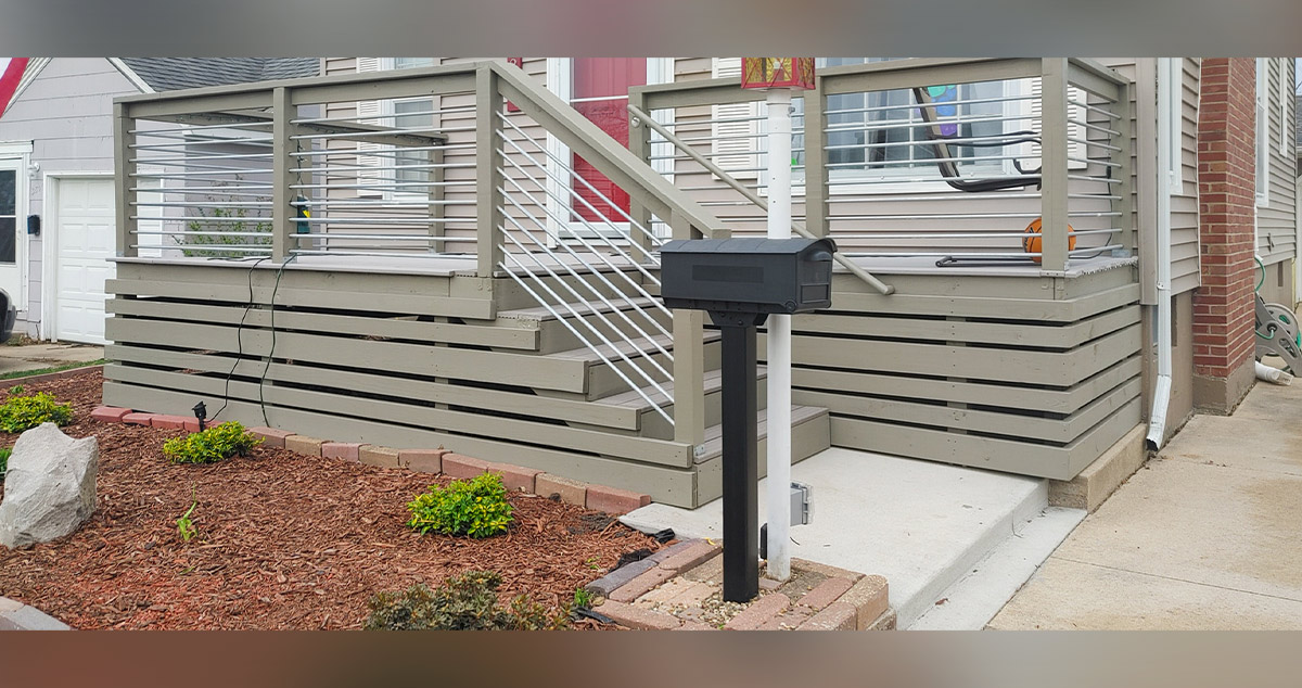 Composite Front Deck Project by David at Menards®