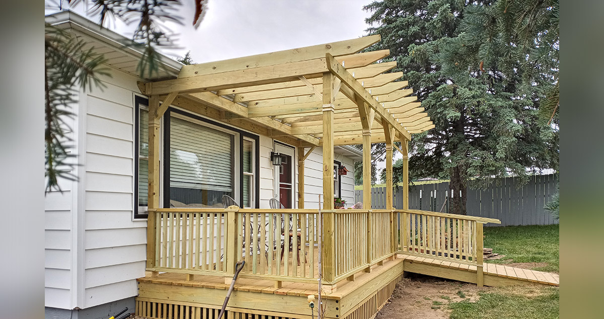 Dad's Deck & Pergola - Project by Eric at Menards®