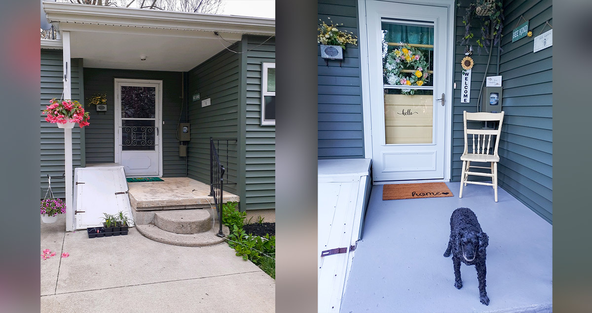 Durable Storm Door Project by Janice at Menards®