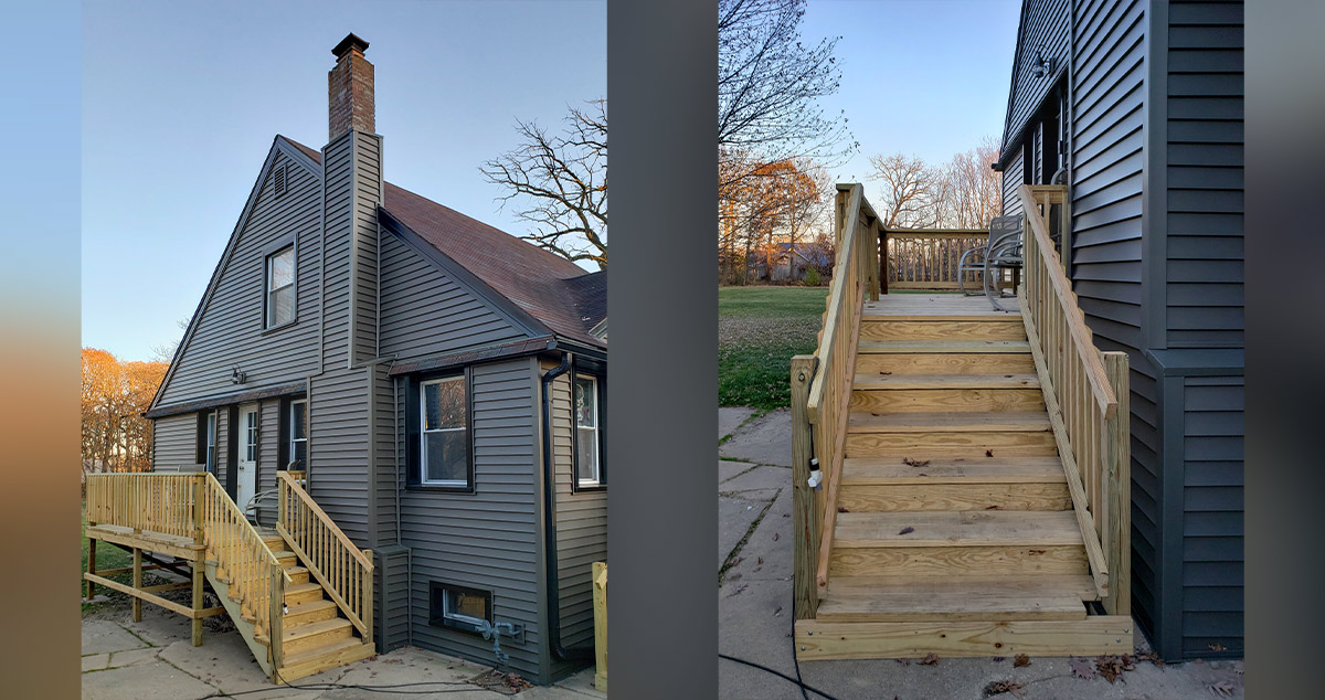 Replaced Front Stairs Project by Brad at Menards®