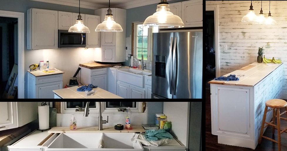 puertas de anaqueles de cocina  Simple kitchen remodel, Farmhouse kitchen  remodel, Kitchen remodel cost