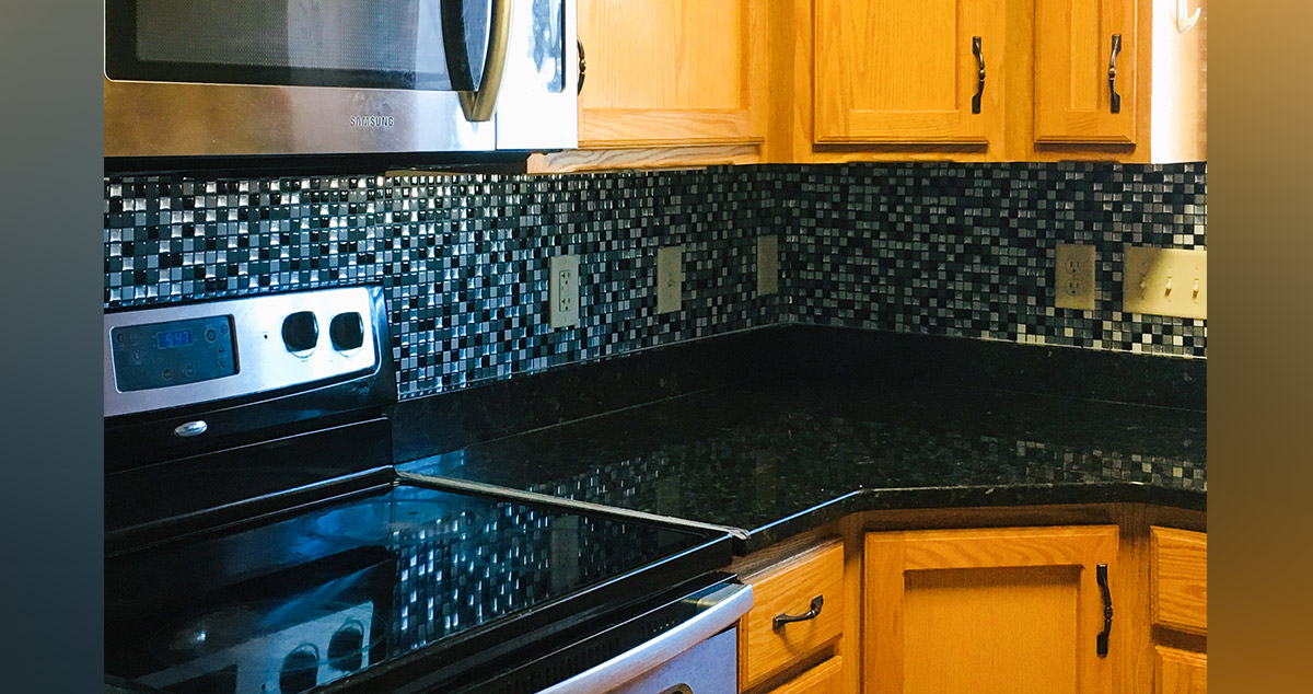 New PeelandStick Kitchen Backsplash Project by Arjun at Menards®