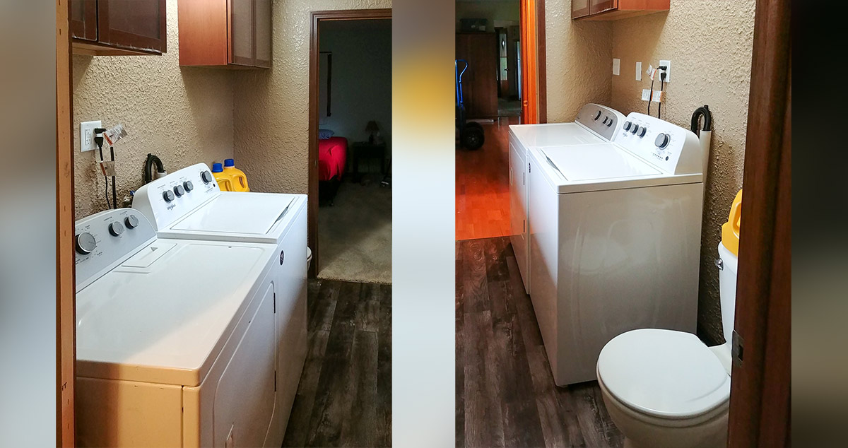 Bathroom to Laundry Room Project by Jill at Menards®