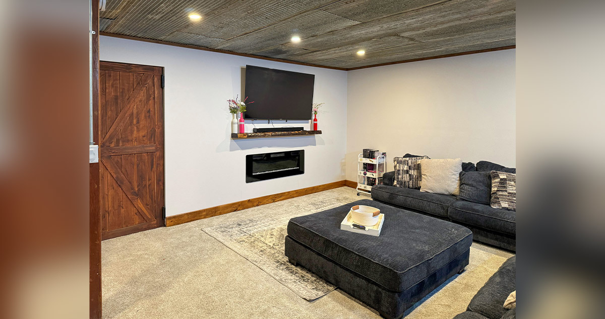 Cozy Basement - Project by Angela at Menards®