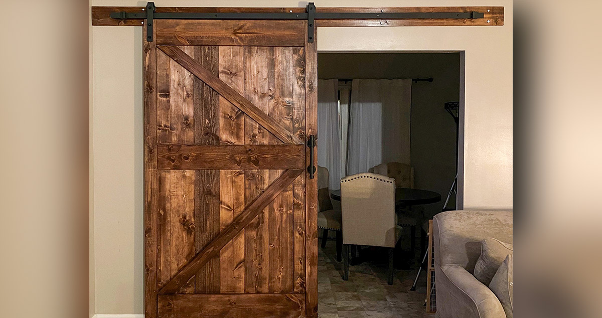 Custom Sliding Barn Door Project by Jillian at Menards®