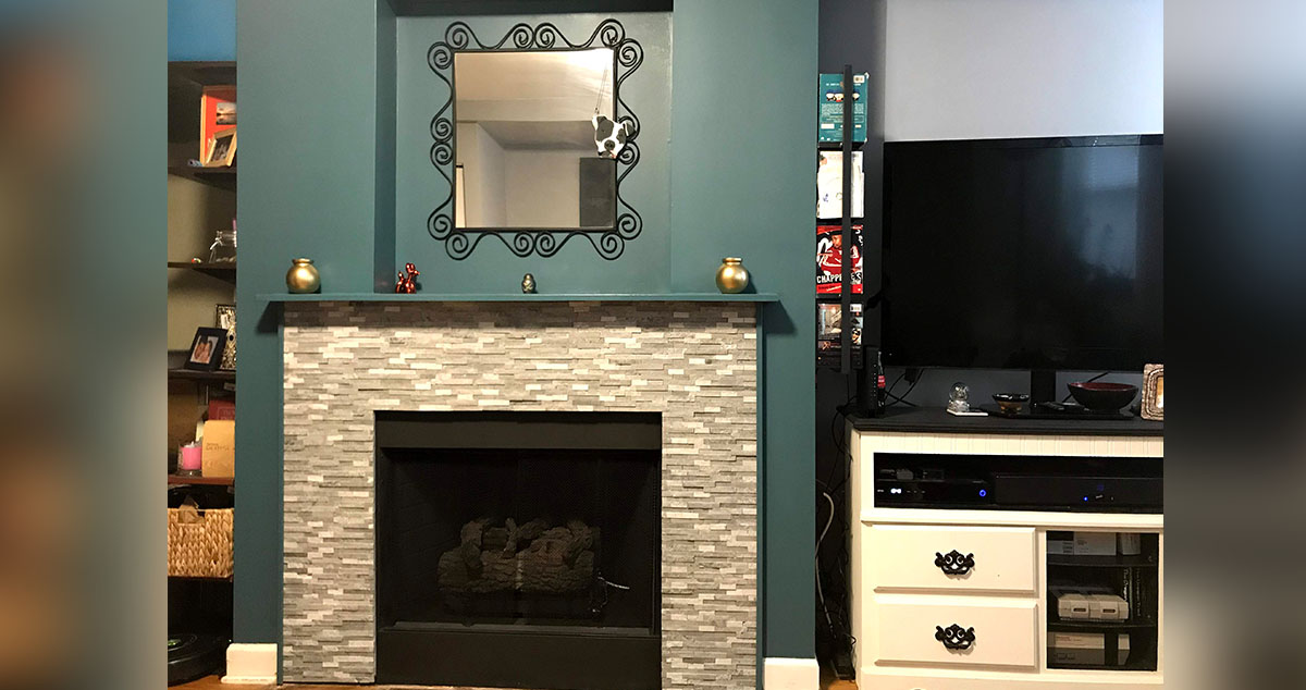 Easy Fireplace Makeover - Project by Demitri at Menards®