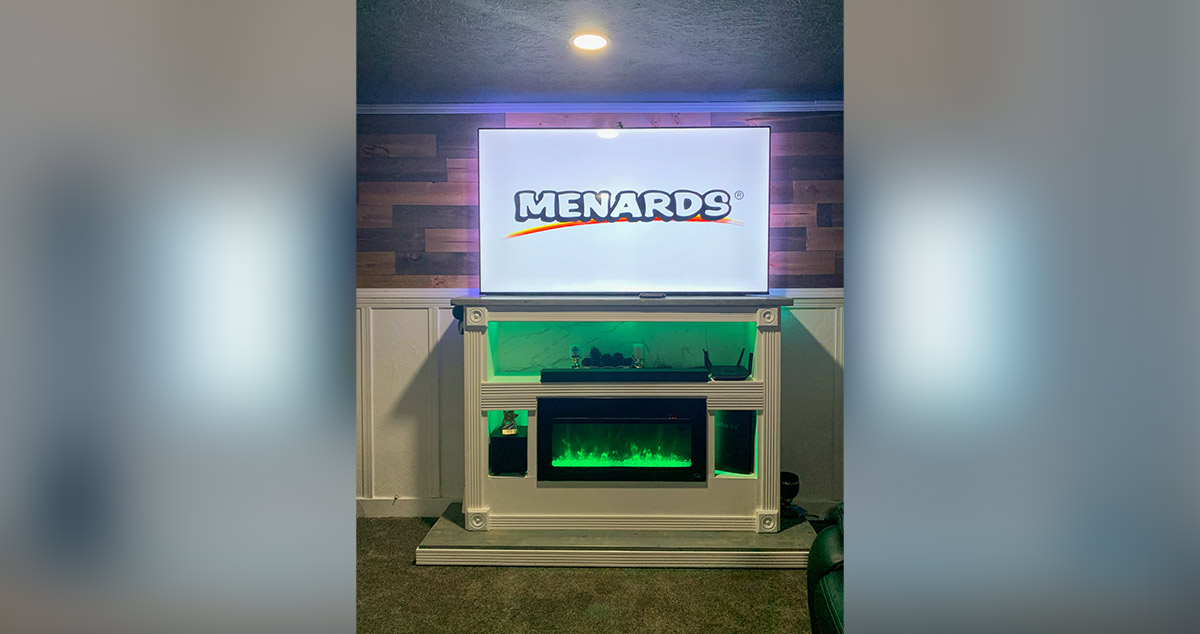 Electric Fireplace Insert Project by Josue at Menards®