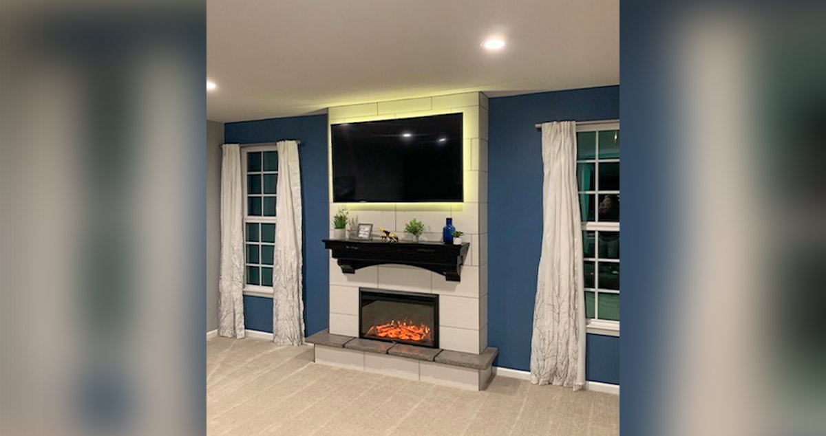 Family Room Fireplace - Project by Chris at Menards®