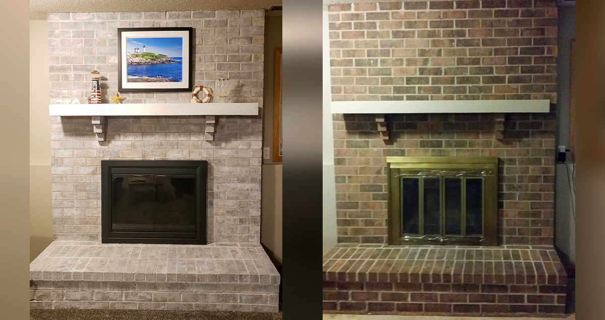 Fireplace Refresh - Project by Connie at Menards®