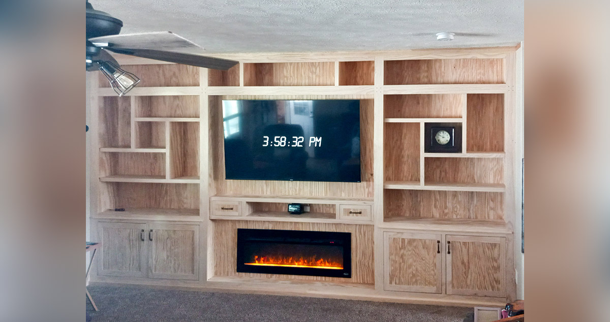 Floor to Ceiling Bookcase Project by Mark at Menards®