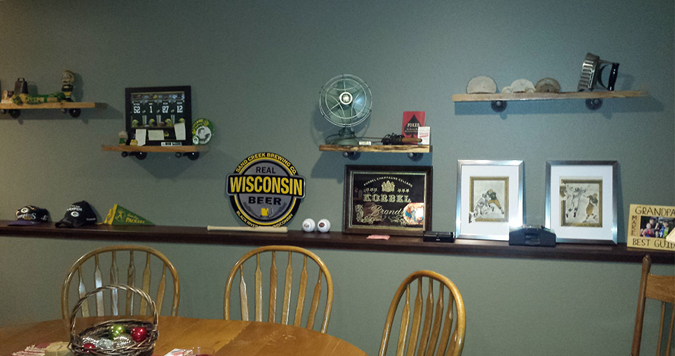 Galvanized Pipe Shelves Project by Jim at Menards®