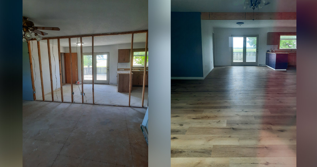 Opening Up the Living Room Project by Julie at Menards®