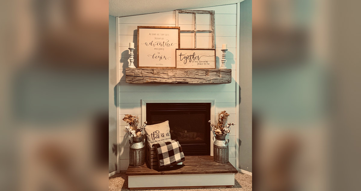 Shiplap Living Room Fireplace Project by Lexi at Menards®