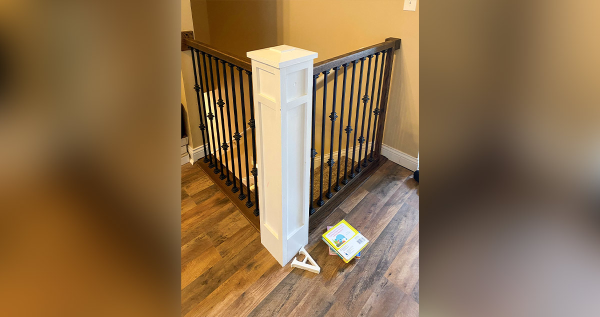 Stair Banister & Matching Gate Project by Heath at Menards®