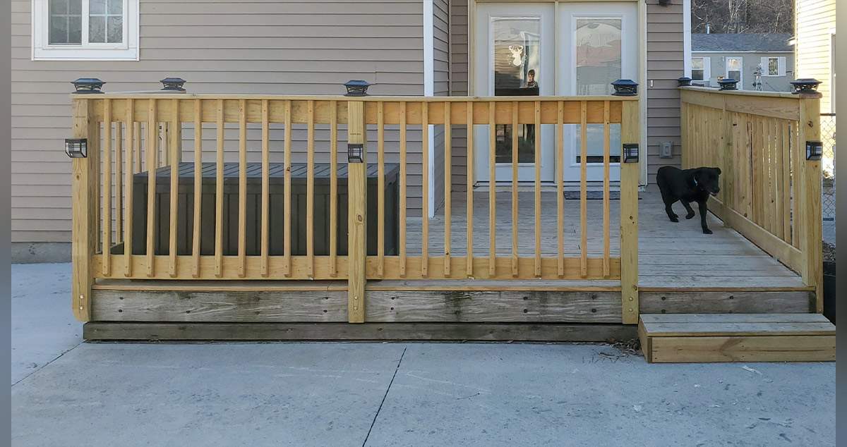 Back Deck Plus Railing Project by Patrick at Menards®