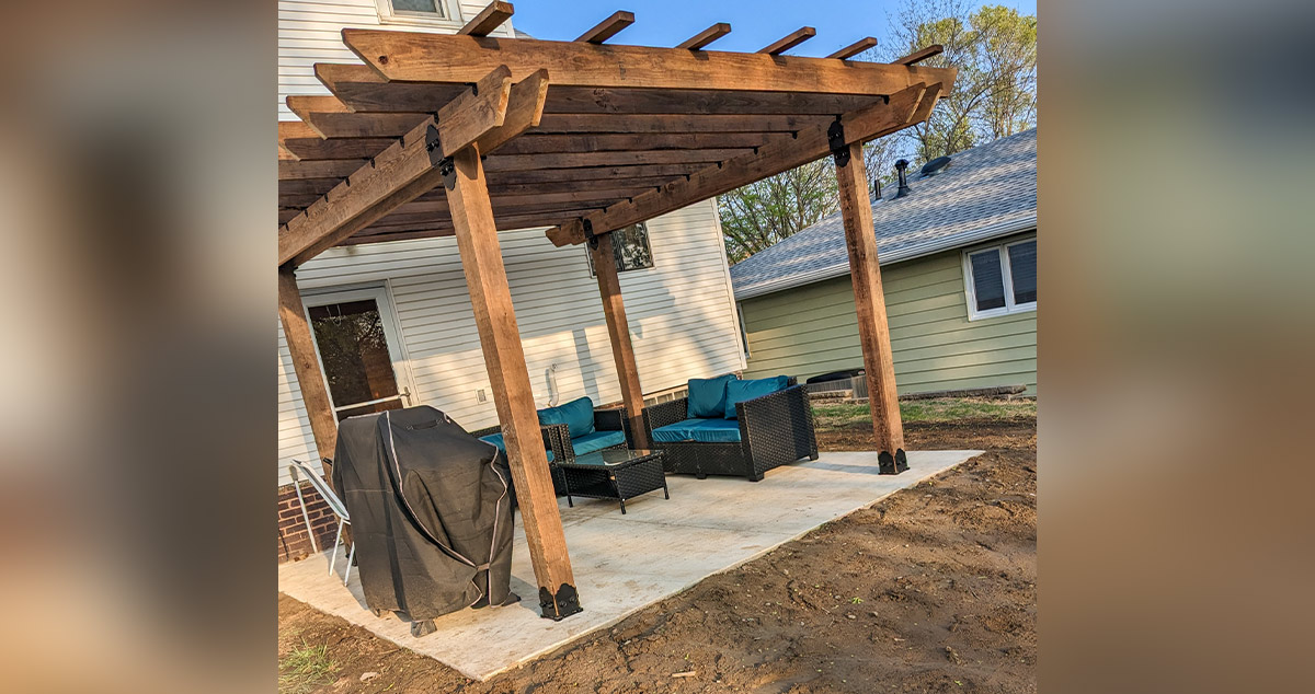 Back Patio Pergola Project by Nicholas at Menards®