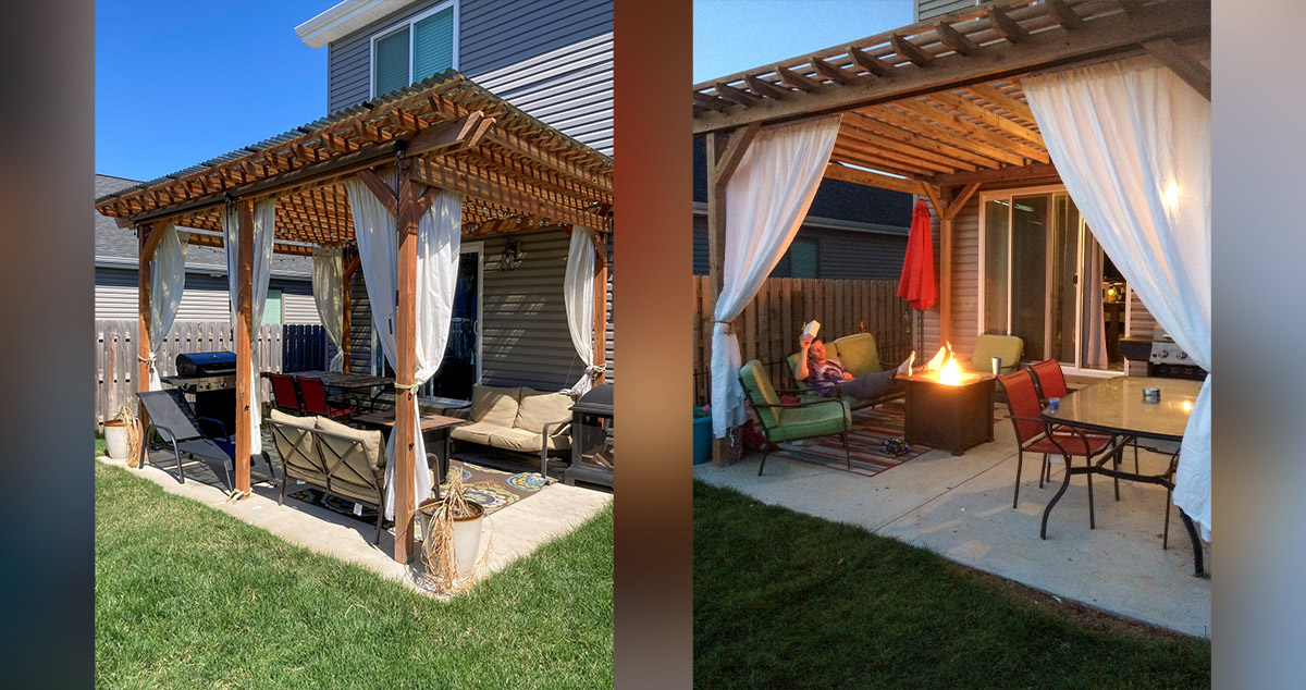 Back Patio & Pergola Project by Kimberly at Menards®