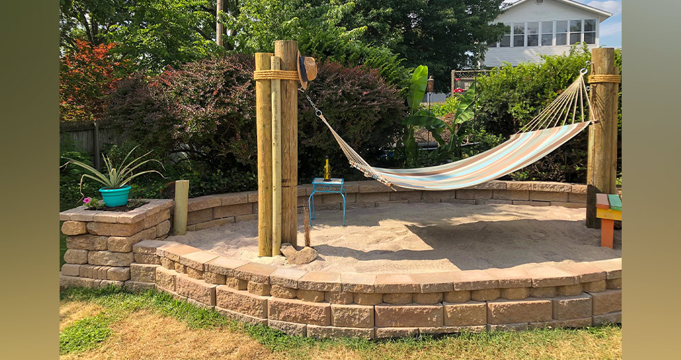 Backyard Beach Hammock Project by Alan at Menards