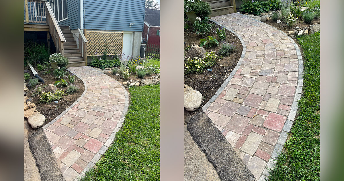 Backyard Paver Walkway Project by Scott at Menards®