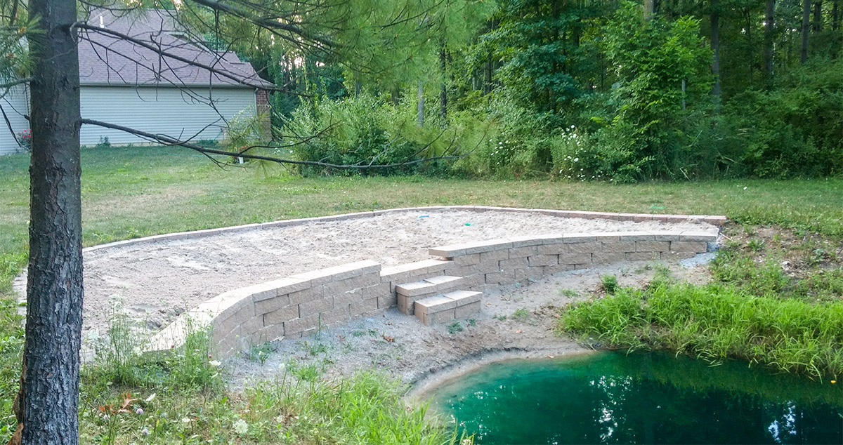 Beach Retaining Wall Project by Justin at Menards®