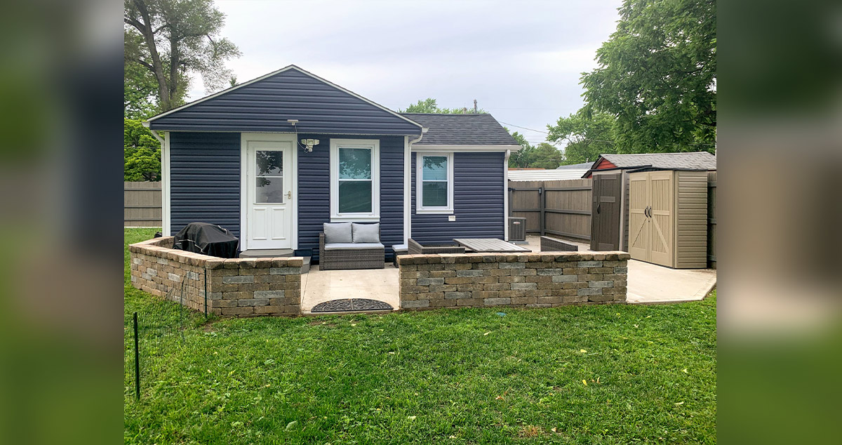 Block Seating Wall & Patio Makeover Project by Debbie at Menards®