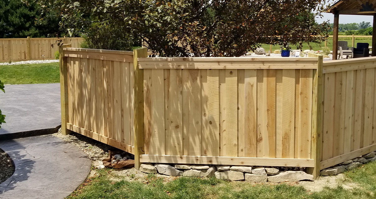 Board on Board Cedar Fence Project by Brad at Menards