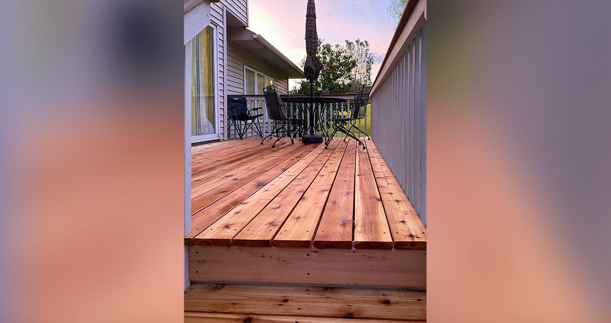 Cedar Deck Replacement Project by Erin at Menards®