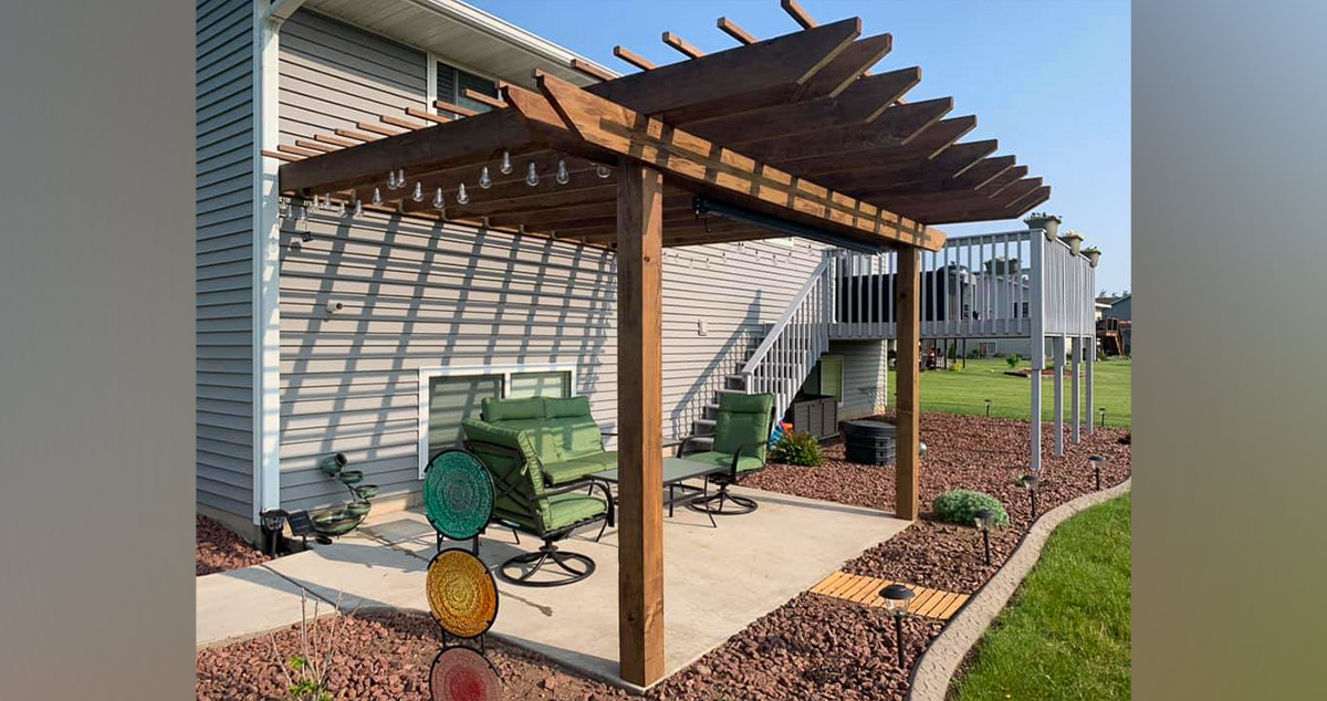Cedar Pergola Project by Amy at Menards®