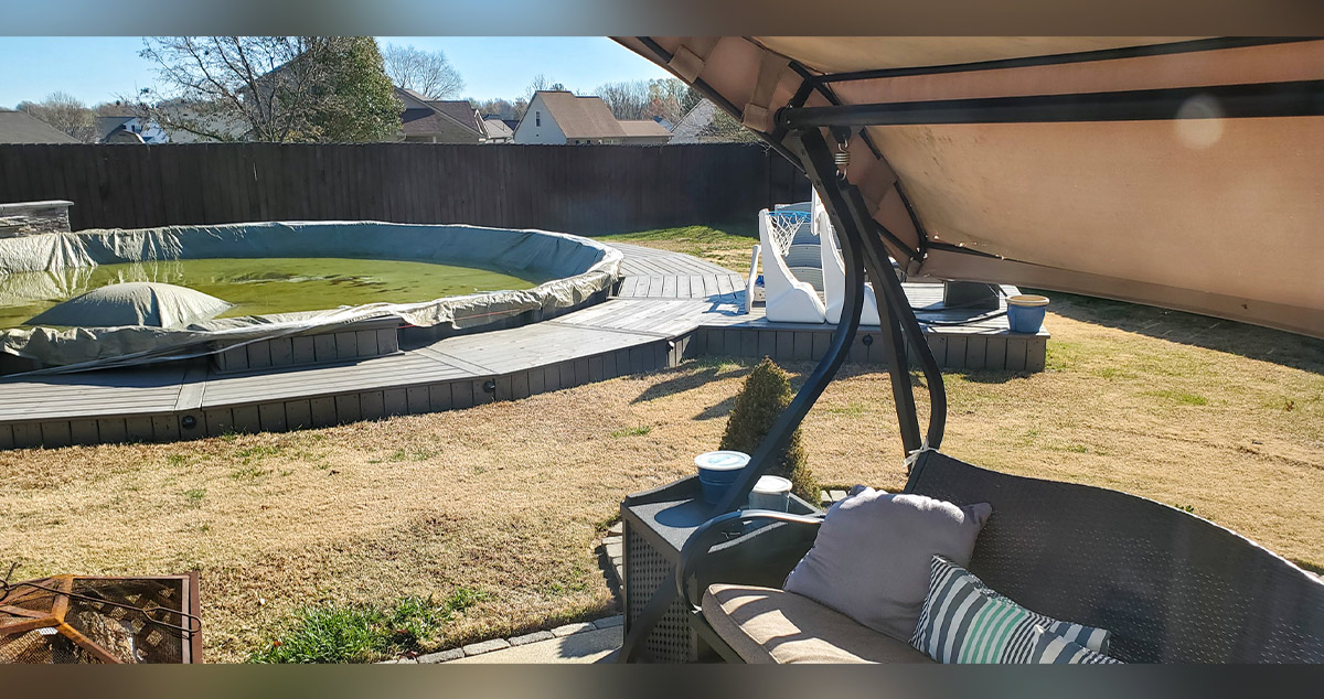 Circular Pool Deck Project by Chris at Menards®