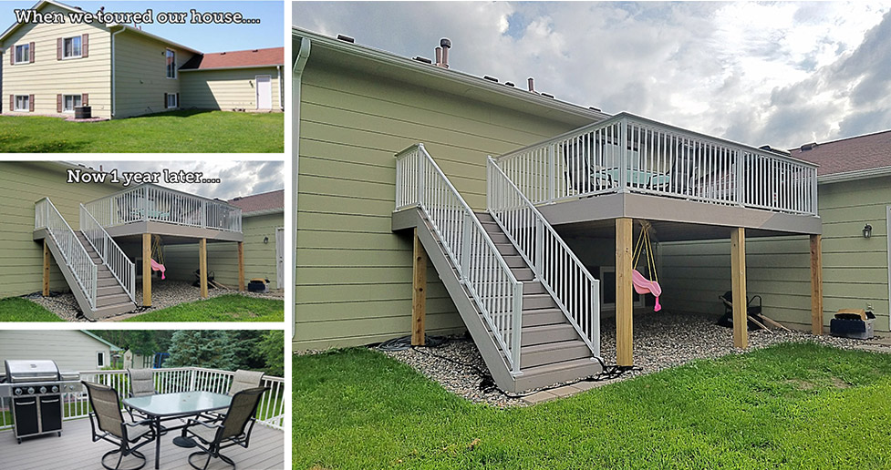 Composite Deck with Aluminum Railing Project by Mitch at Menards®