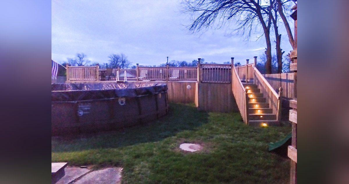 Custom Pool Deck Project by Phillip at Menards®