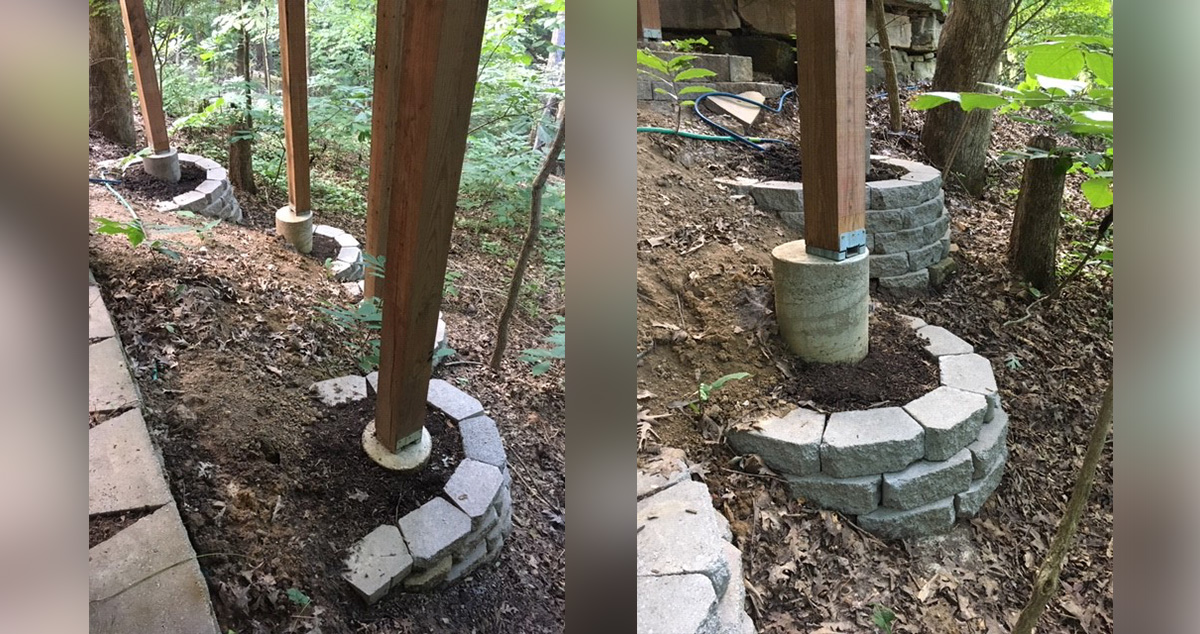 Deck Pier Retaining Walls Project by Jerre at Menards®