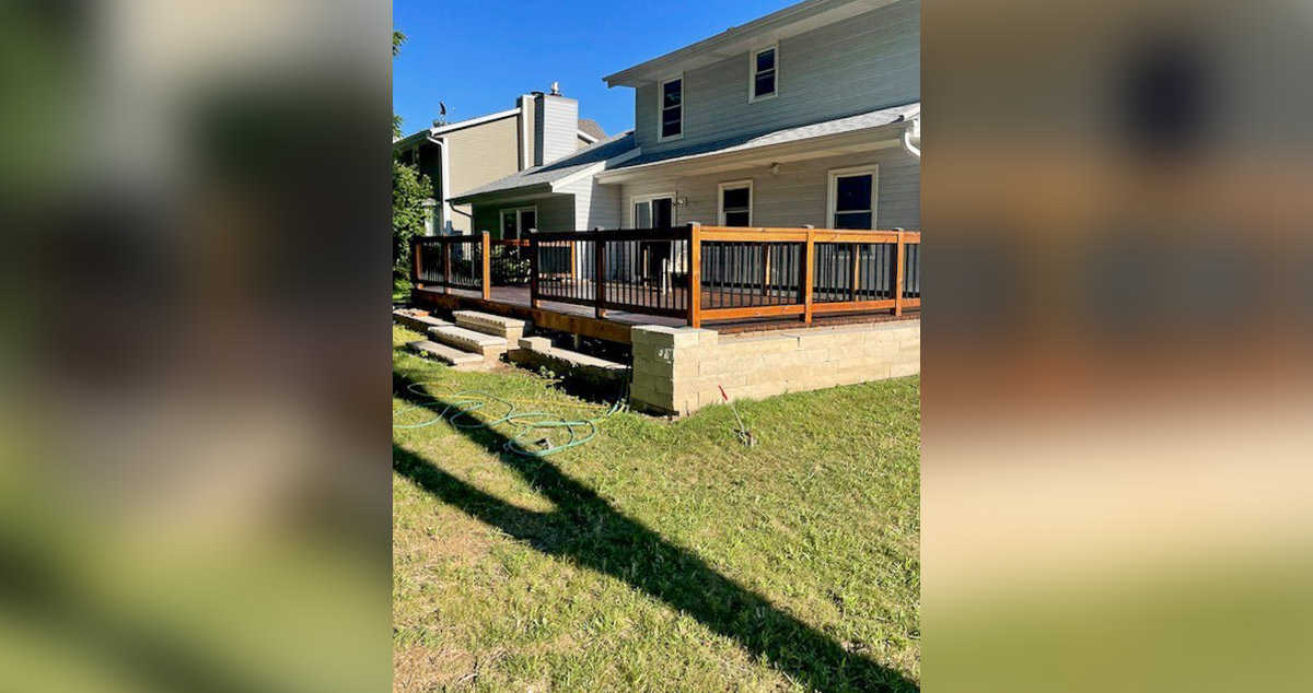 Deck, Retaining Wall & Landscaping Project by David at Menards®