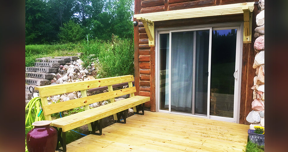 Deck & Awning with Seat Project by Cynthia at Menards®