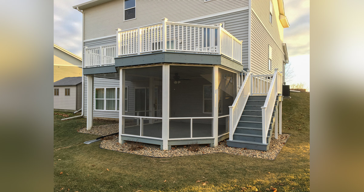 Deck & Lower Screen Porch Project by Wes & Liz at Menards®